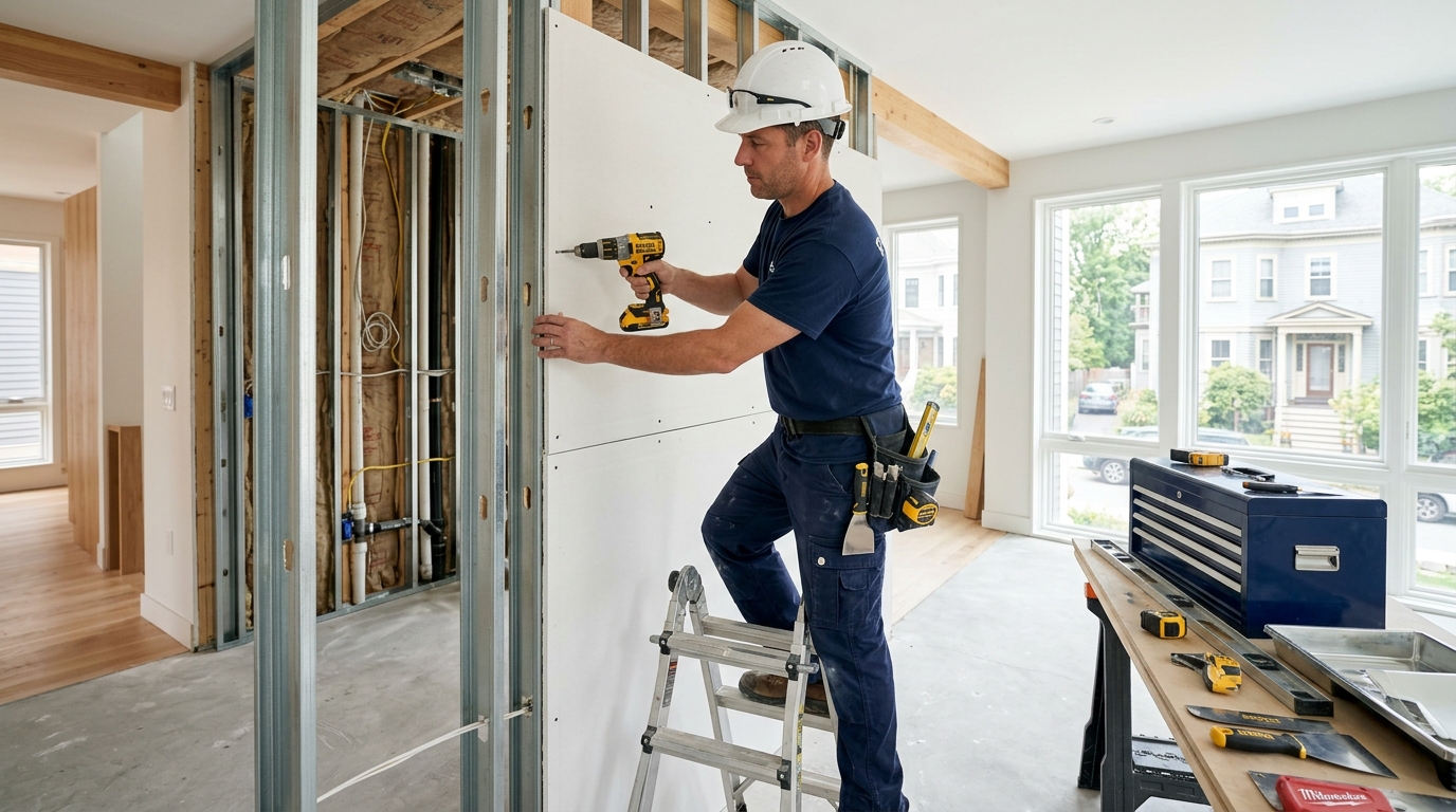 Drywall installation — Cambridge, MA
