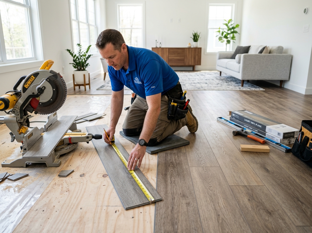Professional flooring installation
